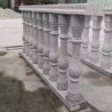 嘉峪关 芝麻白圆形光面花瓶柱，栏杆