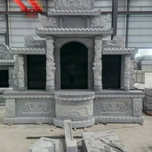 嘉峪关 芝麻灰高档墓碑，土墓，可定制
