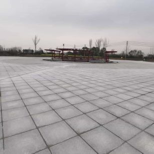 嘉峪关 芝麻白火烧面-公园广场地铺效果