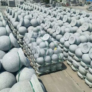 嘉峪关 花岗岩实心圆球，石球，挡车球，挡车石，车止石，路障石。