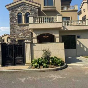 嘉峪关黄金麻别墅干挂效果展示