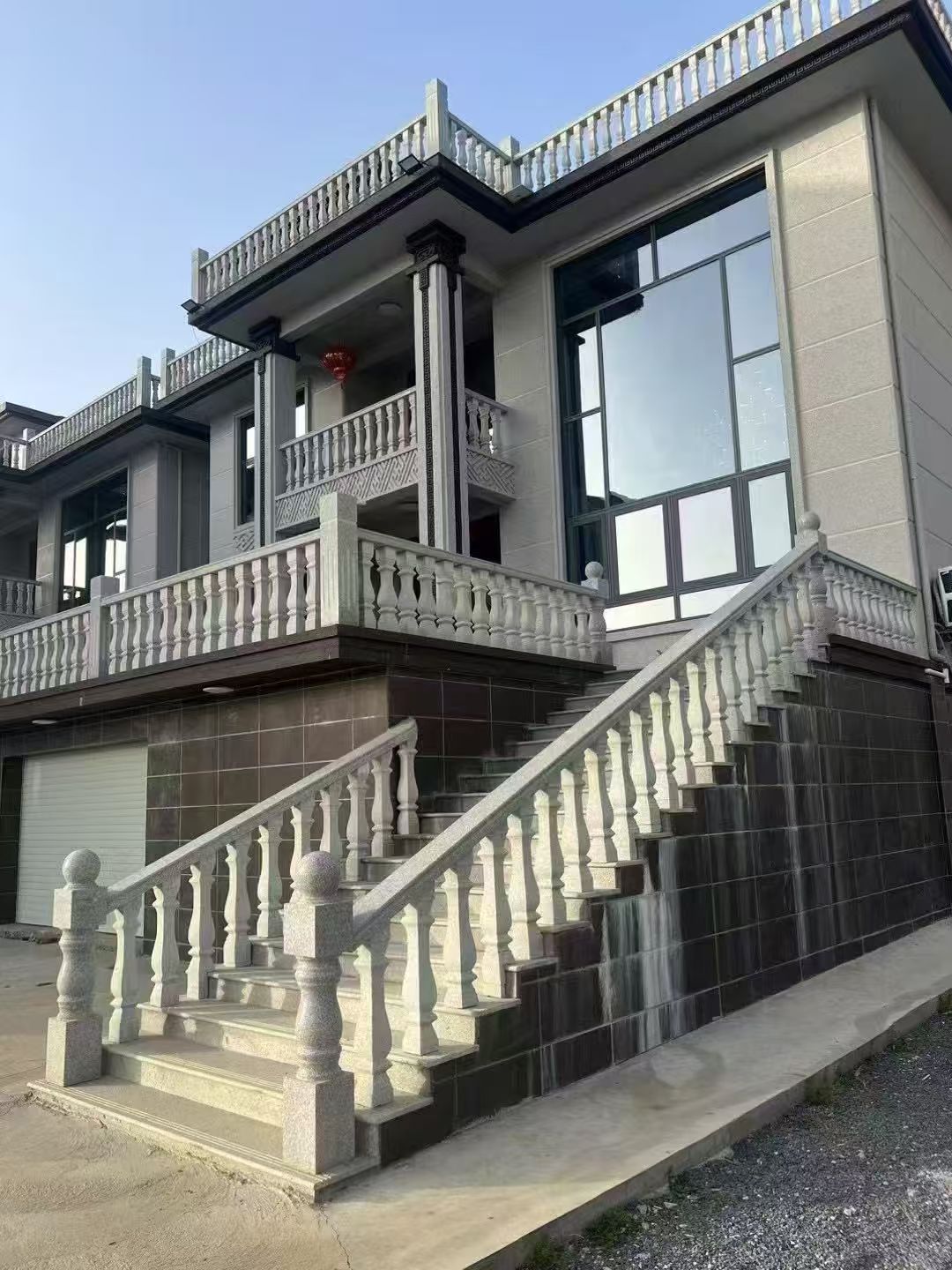嘉峪关 芝麻白别墅阳台栏杆，楼梯栏杆