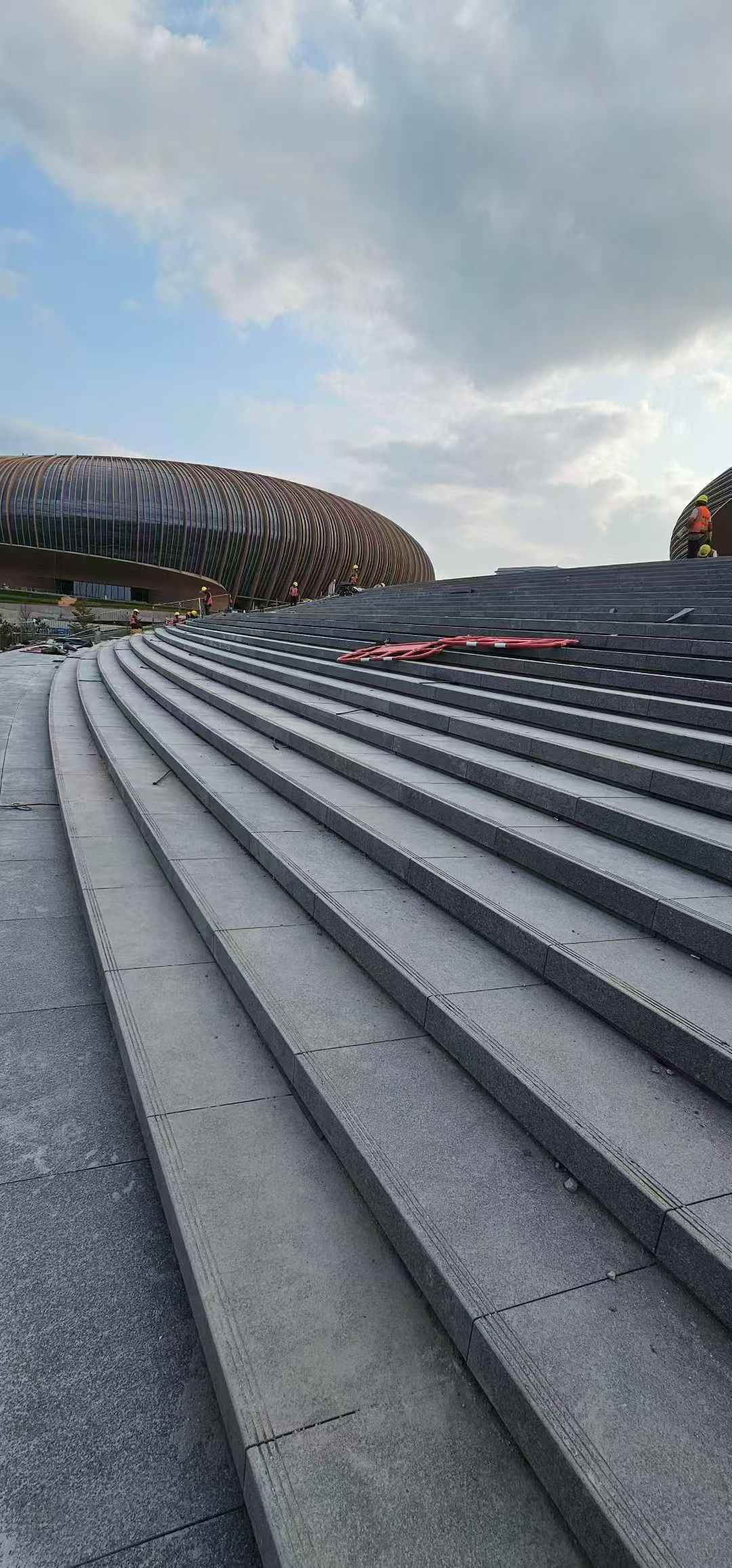 嘉峪关 弧形整石台阶铺装效果图