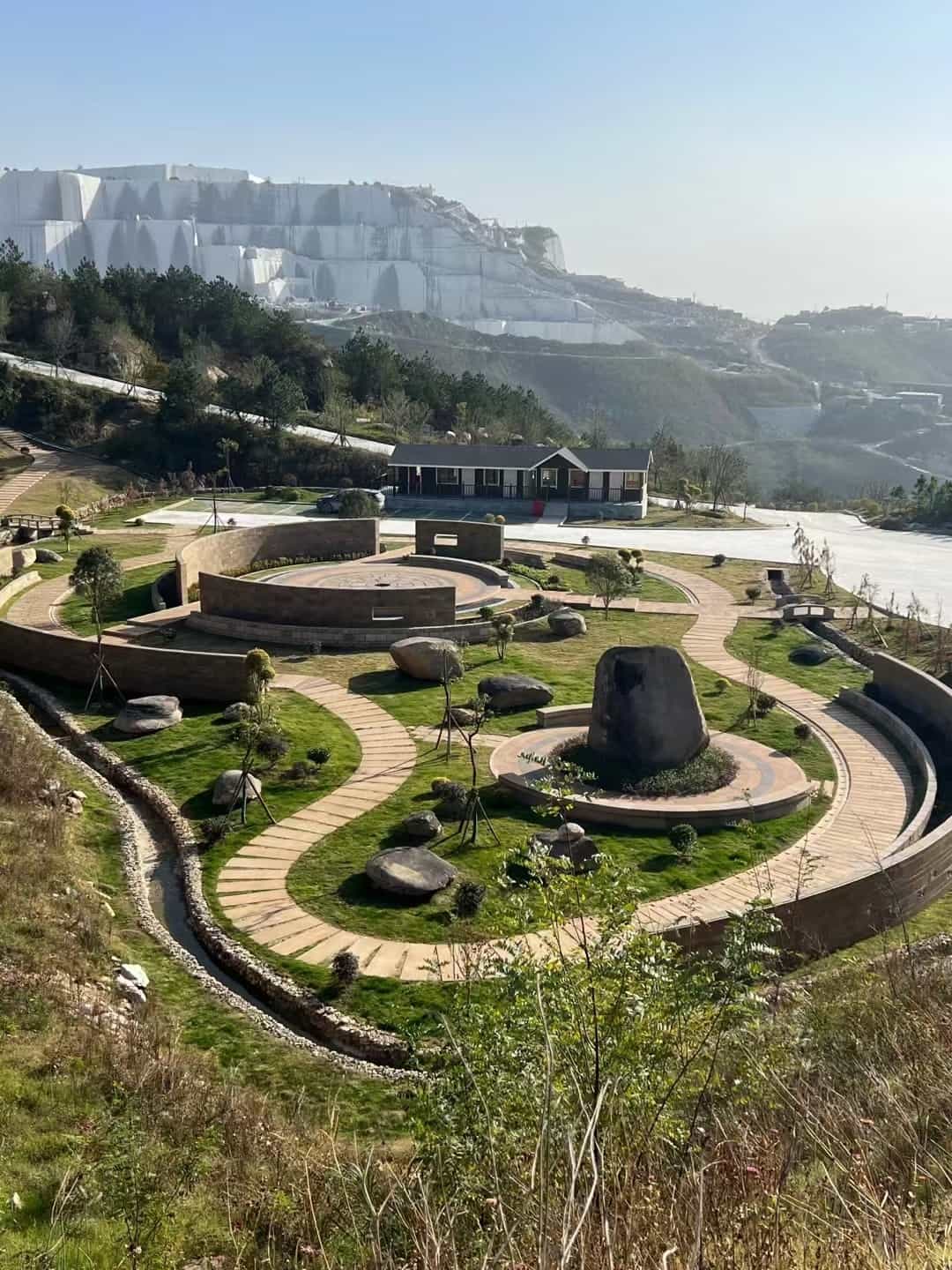 嘉峪关仿古石铺装整体效果
