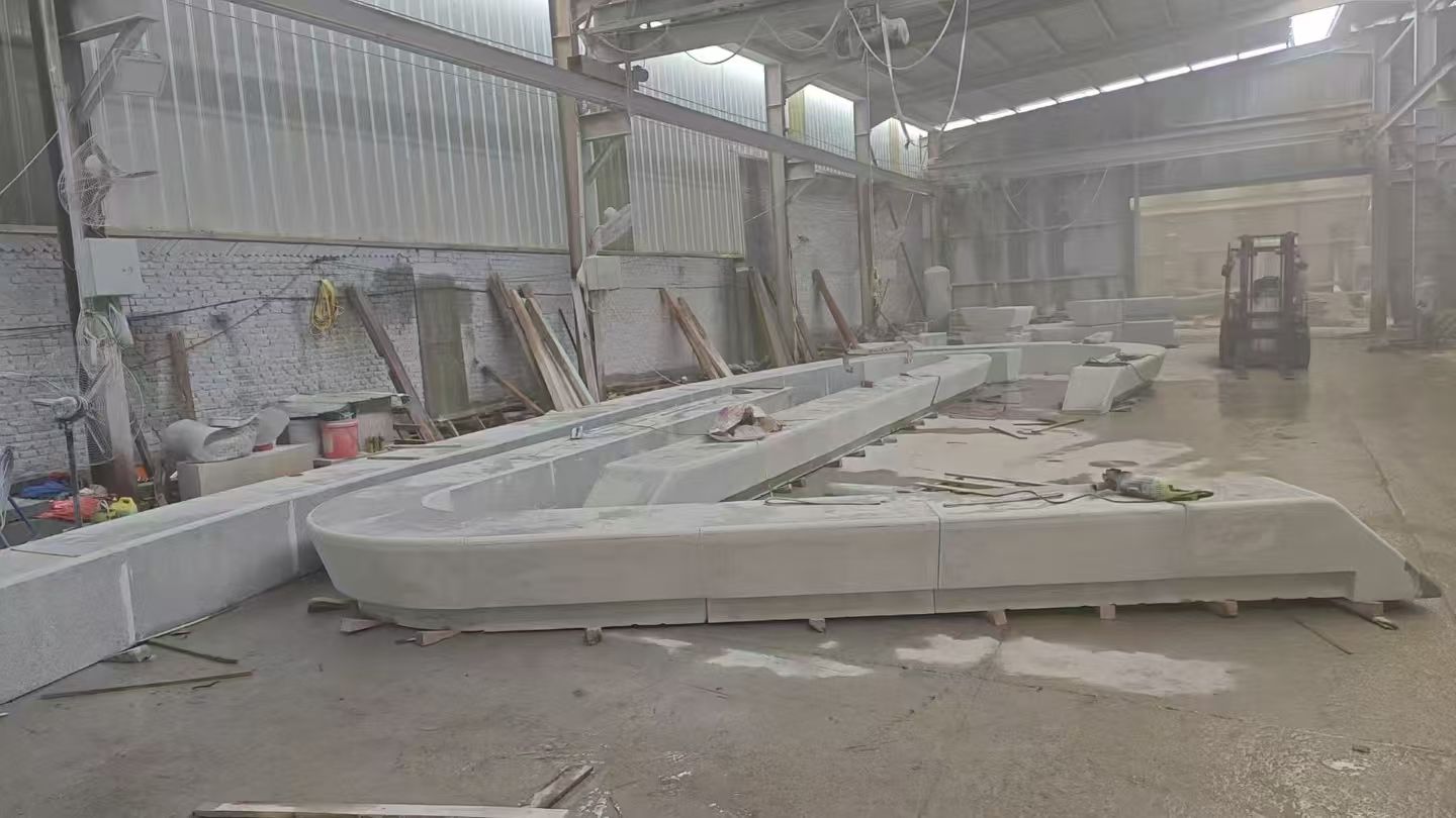 嘉峪关 花岗岩整石坐凳拼装