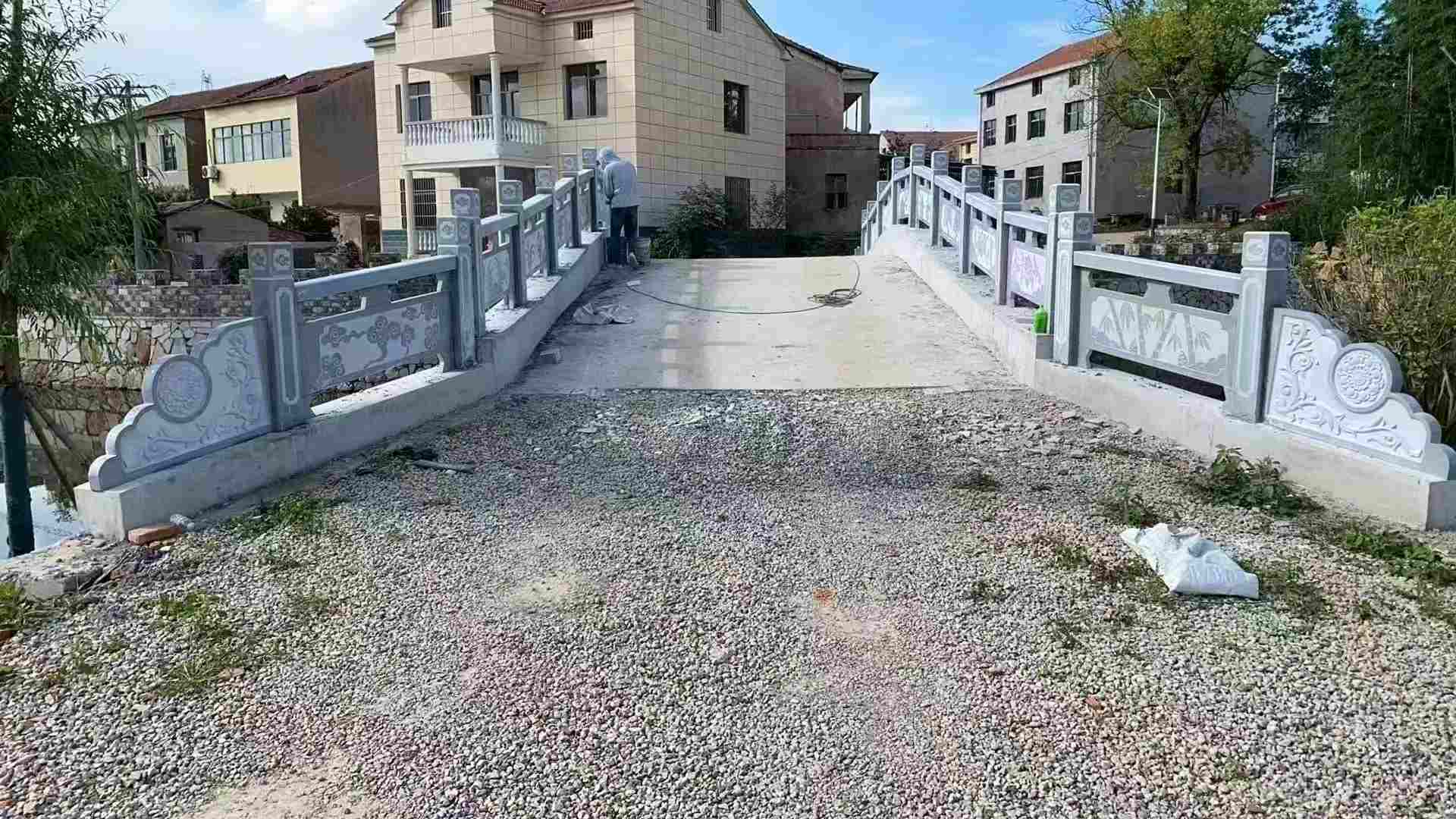 嘉峪关 芝麻灰花岗岩桥栏杆